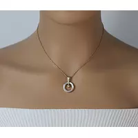 rent designer kabana circle necklace