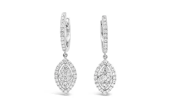 borrow diamond drop earrings for rent online
