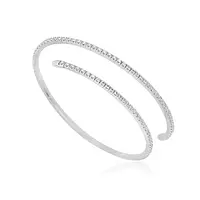 Rent diamond coil tennis bracelet for wedding day