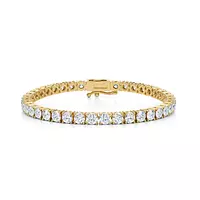 RENT yellow gold diamond bracelet for wedding day