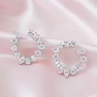 Laurel Mix Shape Eco Diamonds Modern Hoop Earrings Borrow