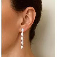 rent diamond drop earrings with big diamonds for wedding day