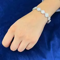 Diamond tennis bracelet on model  for rent