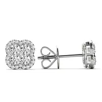pave diamond earrings for rent