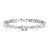 Rent diamond bracelet with sideways baguette diamonds