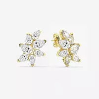 Evelisse Pear Shape Eco Diamonds Cluster Earrings