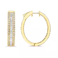 rent diamond hoop earrings for a special event