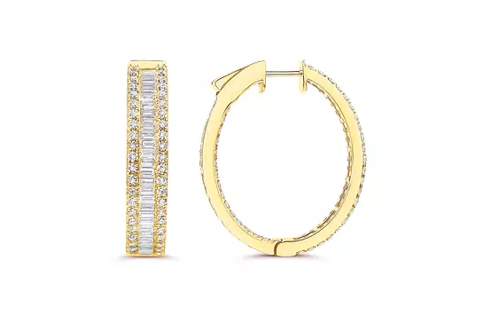 rent diamond hoop earrings for a special event