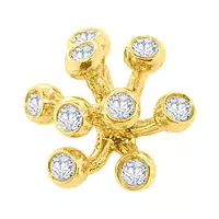 diamond and gold fireworks earrings for rent