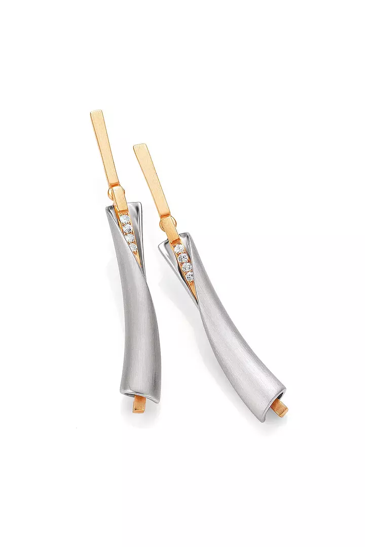 silver drop earrings on rent for women