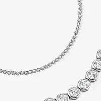 Rent diamond tennis bracelet with bezel set diamonds