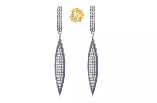 diamond drop earrings on rent for women