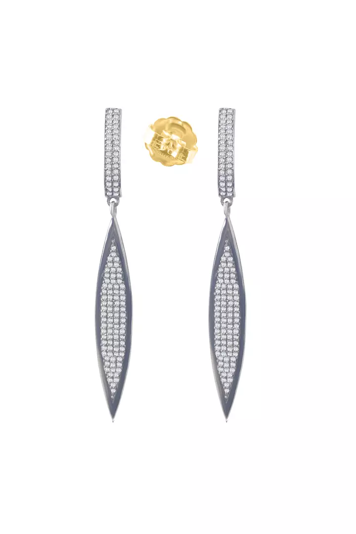 diamond drop earrings on rent for women