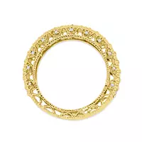 diamond and yellow gold ring for rent