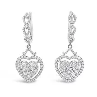 borrow diamond drop earrings for rent