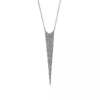 borrow sterling silver diamond necklace for women