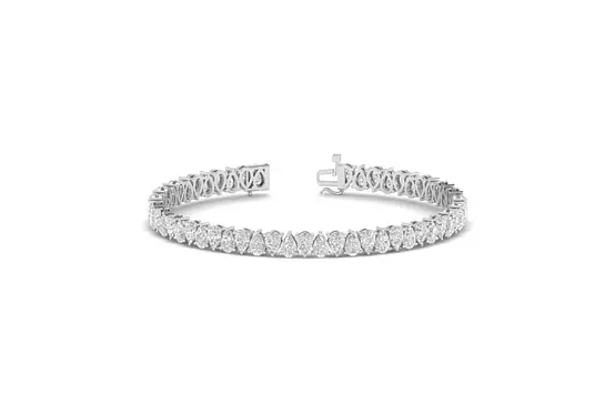 Rent Pear shaped diamond tennis bracelet