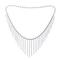 borrow sterling silver diamond necklace for women