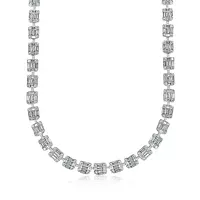 emerald shaped necklace rental