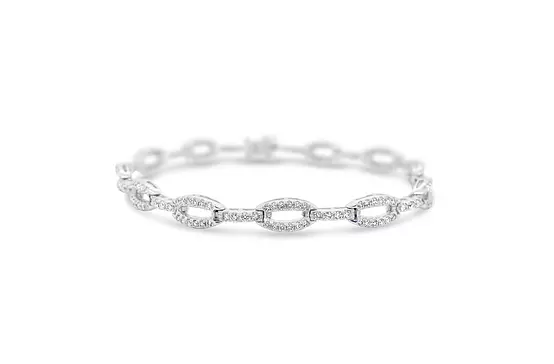 sterling silver diamond bracelet on rent for women online