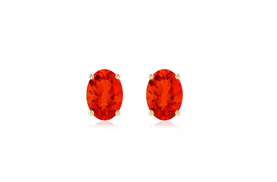 Orange fire opal earrings for rent