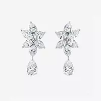 Rent diamond drop earrings on a model for rent for weddings