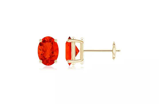 Fire opal gold earrings for rent