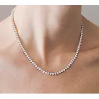 Diamond tennis necklace for rent