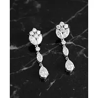 Rent diamond drop earrings for wedding day bridal rental