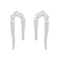 rent diamond drop earrings in white gold