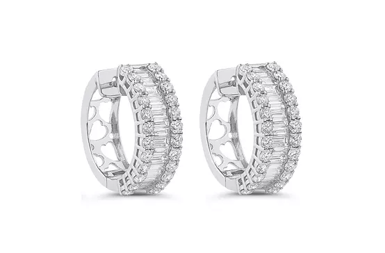 rent diamond hoop earrings for wedding day