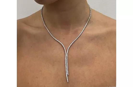 Rent diamond tennis necklace