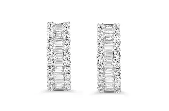 affordable diamond hoop earrings for rent