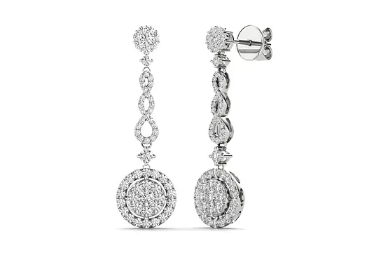 rent diamond drop earrings for special event