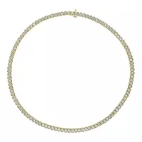Rent Emerald Shaped Eco Diamonds Yellow Gold Necklace