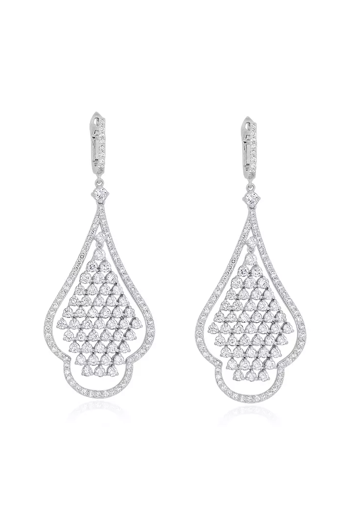 rent diamond drop earrings teardrop shape