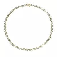 Rent Oval Bezel Set Diamond Tennis Necklace