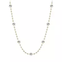 rent yellow gold diamond tennis necklace