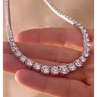Rent diamond tennis necklace 30 carats