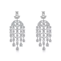 chandelier diamond drop earrings for rent