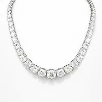 Rent diamond tennis necklace 30 carats for wedding