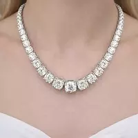 borrow diamond tennis necklace 30 carats 