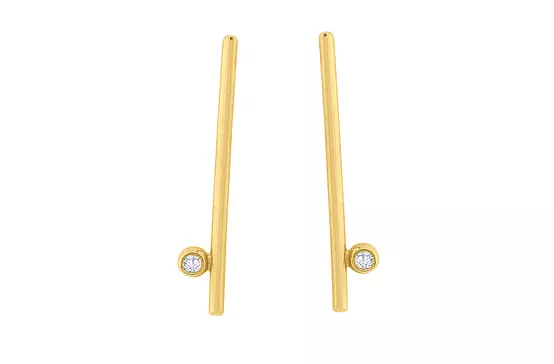 gold and diamond earrings on rent for women