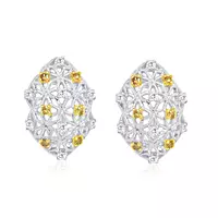 rent yellow diamonds bridal diamond earrings