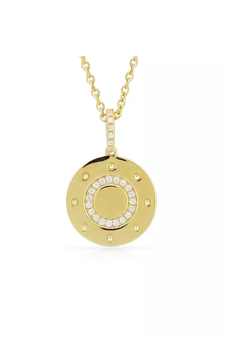 borrow gold coin pendant necklace for women online