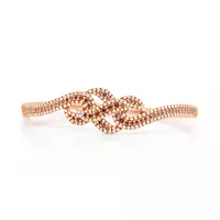 chocolate diamond bracelet for rent in rose gold