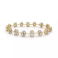 Yellow Gold diamond bracelet for rent
