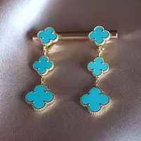 rent blue van cleef and arpel earrings