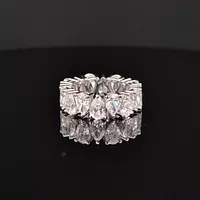 Rent Alternating Pears Eco Diamonds Eternity Band