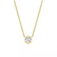 borrow diamond solitaire pendant necklace for women online